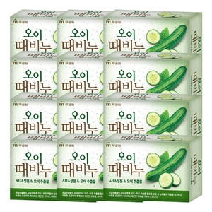 무궁화 오이 때비누 90g (12개)_이미지