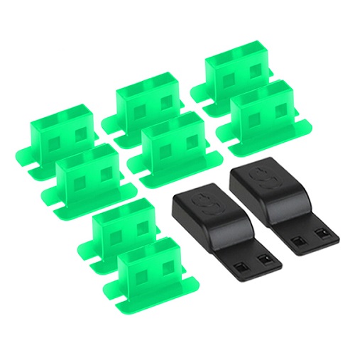 강원전자 NM-DL01 USB 포트 잠금장치 (그린, 8개)_이미지