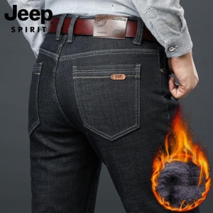 SPIRIT 가을 겨울 속기모 청바지 융안감 캐주얼 방한 팬츠_JP8032D