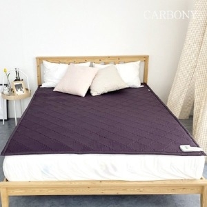 더크린 침대 탄소매트 침대 온열 숯 싱글 1인용 분리난방 면 딥퍼플