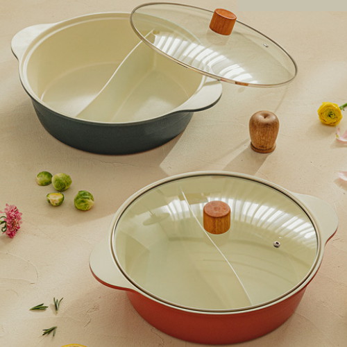 닥터하우스 투팟 전골 반반 샤브샤브 냄비 28cm
