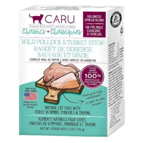 카루 캣 클래식 명태&칠면조 스튜 파우치 156g (2개)_이미지