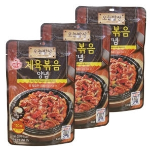 오뚜기 오늘밥상 제육볶음 양념 150g (3개)_이미지