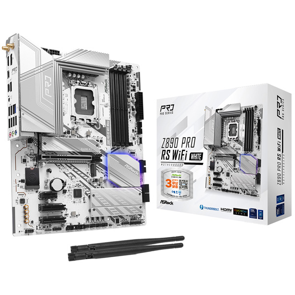 ASRock Z890 Pro RS WiFi White 에즈윈이미지입니다. 누르면 해당 게시물로 새창이동합니다.
