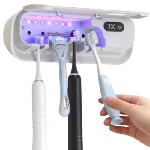 CozyTemp 4구 스마트 칫솔살균기 (화이트)_이미지