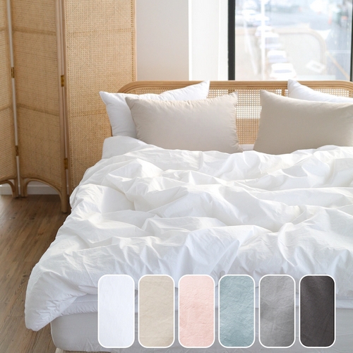 베이직톤 클린코튼 고밀도 바이오 워싱 순면 차렵이불 기본세트