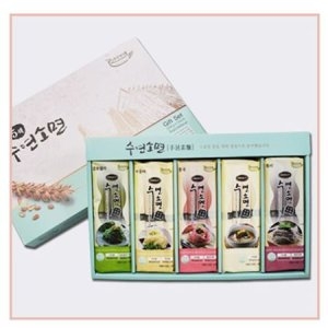 수연 소면 2kg 5종 국수 잔치 오색 명절선물