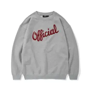 카네이테이 맨투맨OFFICIAL LETTERING EMBROIDERED CREWNECK MELANGE GRAY 147884 MELAN..
