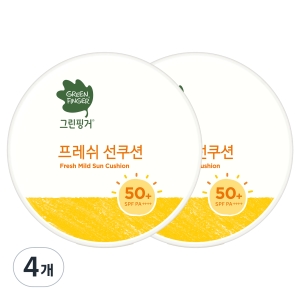 유한킴벌리 그린핑거 프레쉬 선쿠션 12g (본품4개)