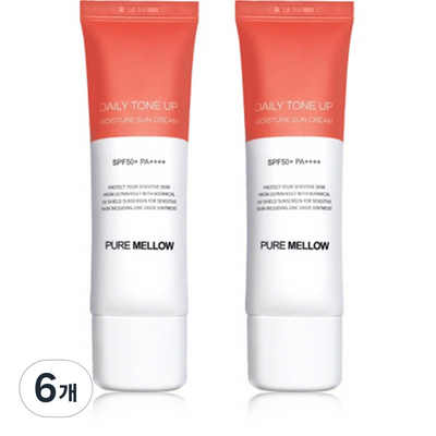 퓨어멜로우 데일리 톤업 촉촉 선크림 50g (6개)