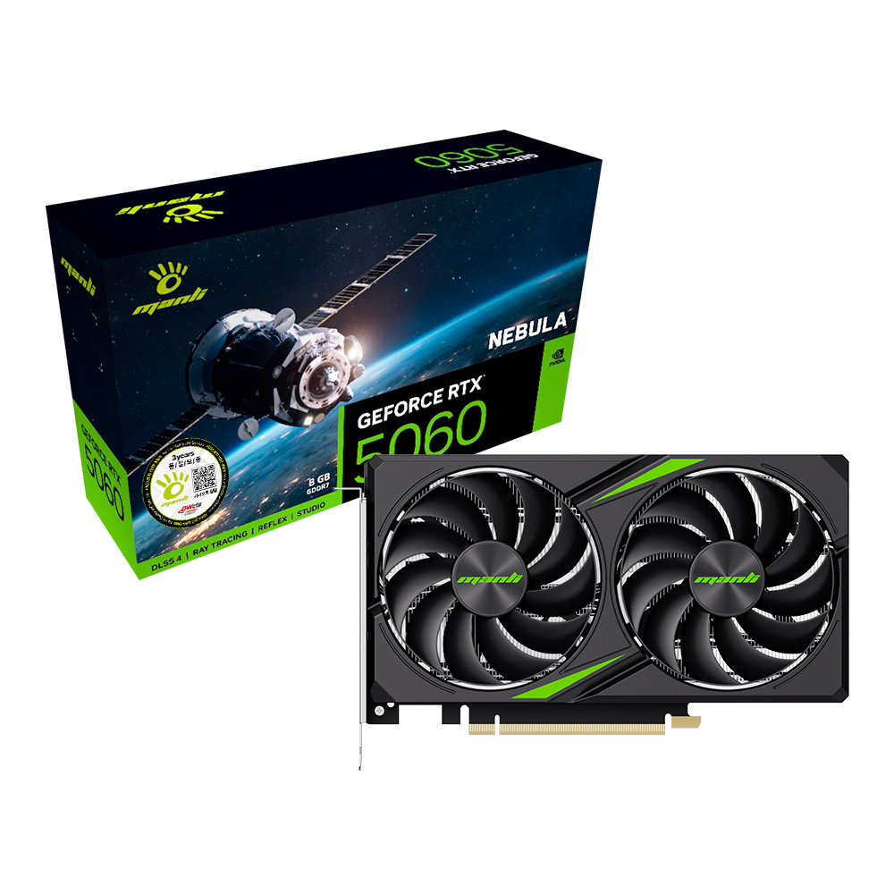 MANLI 지포스 RTX 5060 Nebula D7 8GB 대원씨티에스