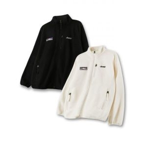 JEEP M-Logo 레인보우 라벨 하프넥 플리스 집업 2 color JQ5TZU191_이미지