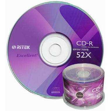 RiTEK CD-R 700MB 52x 케익 (50장)_이미지