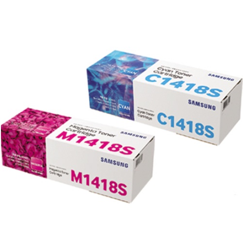 삼성전자 정품 CLT-C1418S, CLT-M1418S 2색 세트