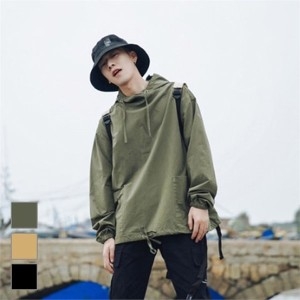 라일리 Rly 남성 봄 여름 넉넉한핏 앞포켓 아노락 깔끔 후드티 9656599