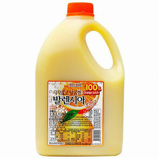 롯데푸드 파스퇴르 발렌시아 오렌지 2.3L (5개)_이미지