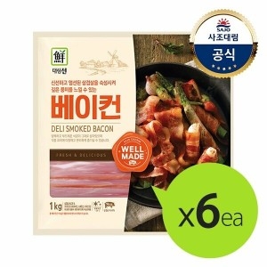 사조대림 대림선 베이컨 1kg (6개)_이미지