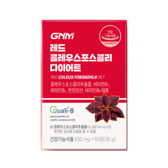 GNM자연의품격 레드 콜레우스포스콜리 다이어트 60정 (4개)_이미지