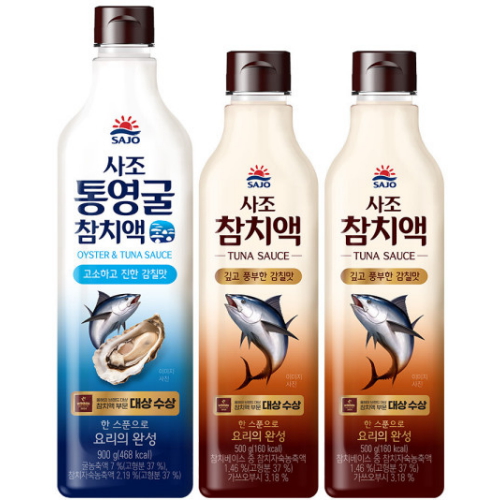 사조 참치액 500g x 2개 + 통영굴 참치액 900g