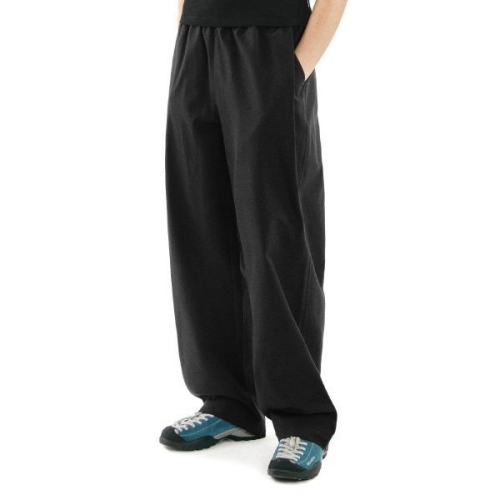 코드그라피 CGP 쿨 린넨 라이크 딥 턱 밴딩 팬츠_블랙 CBCS1PL011BK 250964