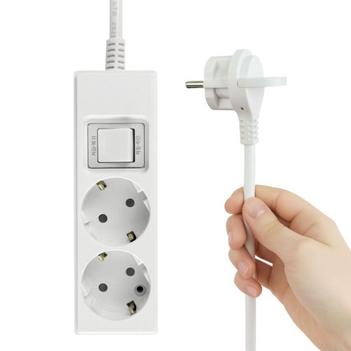 서울전기 제로갭 2구 16A 메인스위치 멀티탭 (1.5m)