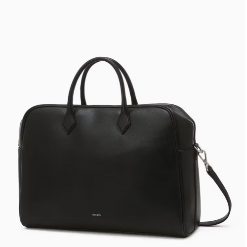 헤지스 블랙 단색 토트백_HJBA5F868BK_이미지