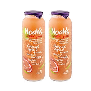 노아 오렌지구아바파인애플포포열매주스260ml 2개세트_이미지