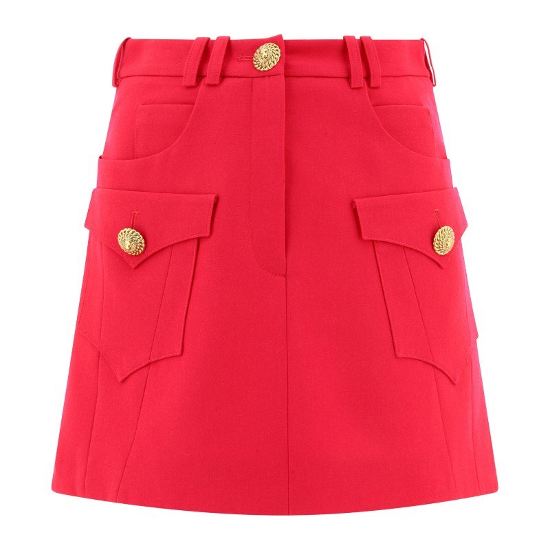 발망 웨스턴 컷아웃 A라인 미니스커트 CF1LA359 WC09 4DK_이미지