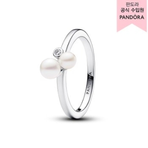 판도라 듀오 트리티드 프레쉬워터 컬처드 펄스 링_193156C01_이미지