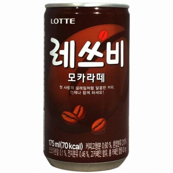 롯데칠성음료 레쓰비 모카라떼 175ml (6개)