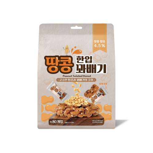 유앤아이트레이드 땅콩 한입 꽈배기 520g (1개)_이미지