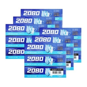 애경 2080 파워쉴드 블루 더블민트 치약 140g (18개)