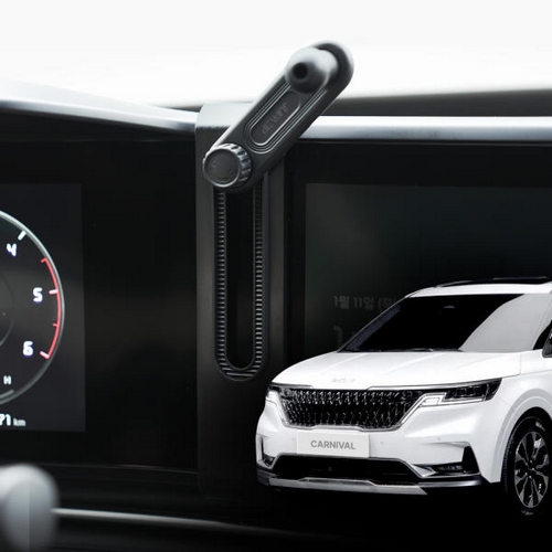 주파집 휴대폰 거치대 마운트 기아 카니발 KA4 4세대 전용
