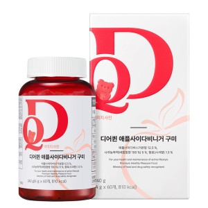 프롬바이오 디어퀸 애플사이다비니거 구미 60구미 (6개)_이미지