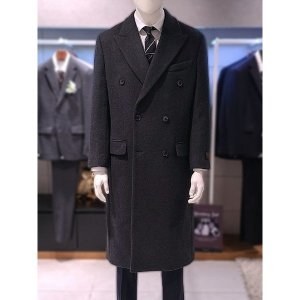 트루젠 이태리MTR원단 그레이컬 캐시미어블렌드 더블 롱코트 ON8813015064_이미지