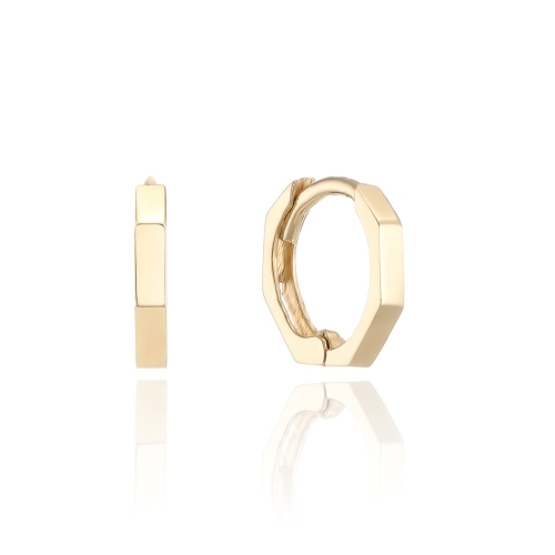 GB 솔리드 헥사곤 10K GOLD 원터치 링 귀걸이 LOTP3008T 428515