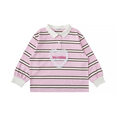 리틀그라운드 PK 테일스쿱-스트라이프카라티셔츠상의 76114-330-02