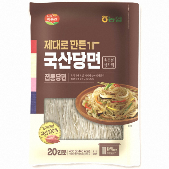 농협식품 아름찬 제대로 만든 국산 전통 당면 400g (1개)_이미지