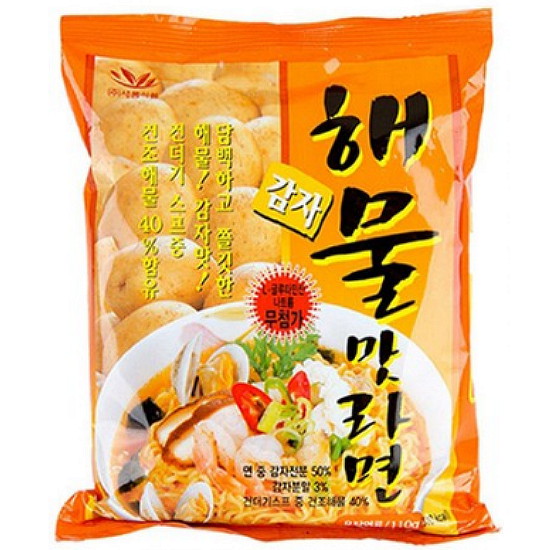 감자 해물맛라면 110g
