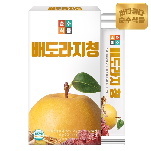 동진제약 순수식품 배도라지청 10ml 30포 (1개)_이미지