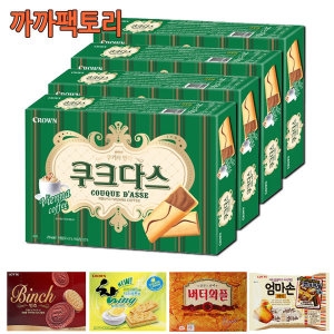 크라운 쿠크다스커피 36개입 288gx4곽 까까팩토리