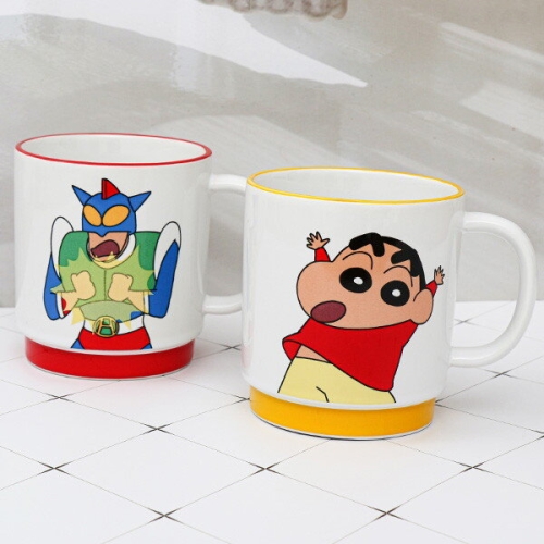 짱구 스태킹머그컵 세라믹 2P-YP9286