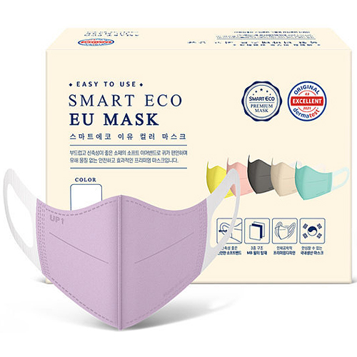 스마트에코 이유 컬러 마스크 소형 라벤더 50매입