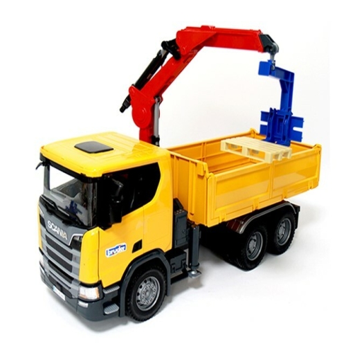 브루더 스카니아 슈퍼 560R 건설트럭과 팔레트 (BR03551)_이미지