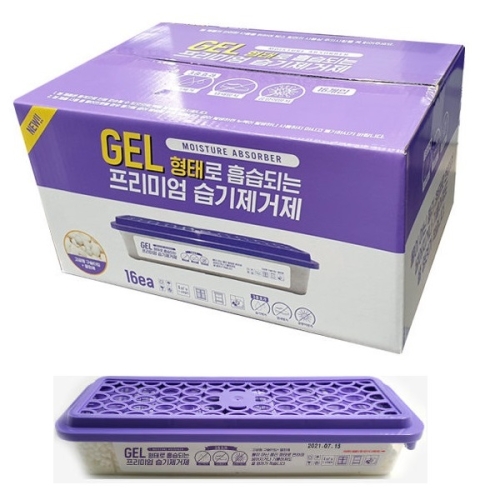MOISTURE ABSORBER 습기제거 냄새방지 곰팡이방지 GEL 형태 프리미엄 흡습 습기제거제 16개입
