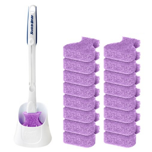 스카치브라이트 베이킹소다 톡톡 크린스틱 + 거치대 (본품1개+리필17개)_이미지