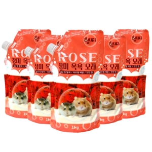 햄찌 햄스터 목욕모래 장미 1kg (5개)