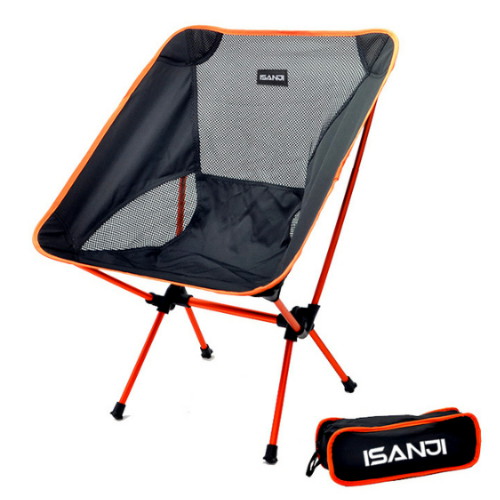 이산지 백패킹 초경량 접이식 캠핑의자 (오렌지)_이미지