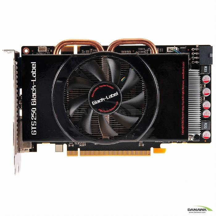 Rextech 블랙라벨 지포스 GTS250 Shortbody 1GB ix2000