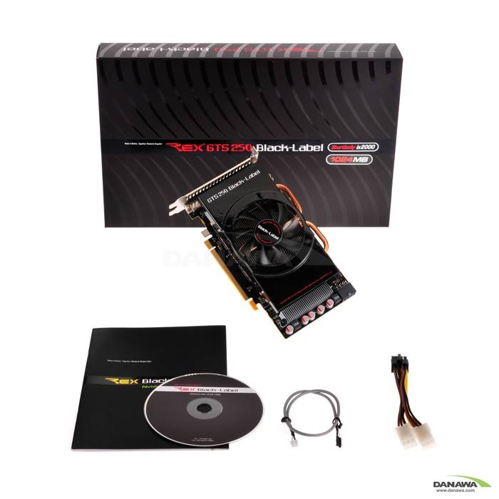 Rextech 블랙라벨 지포스 GTS250 Shortbody 1GB ix2000_이미지